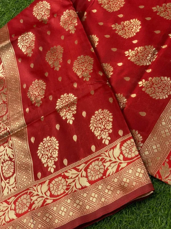 Red_Woven_Kanjivaram_Silk_Saree_with_Saree_Cover